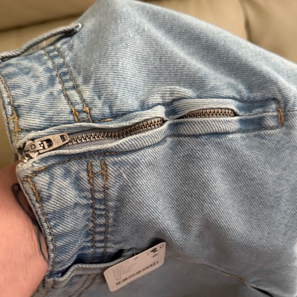 We The Free Sky Blue Denim Skirt - Picture 7 of 7